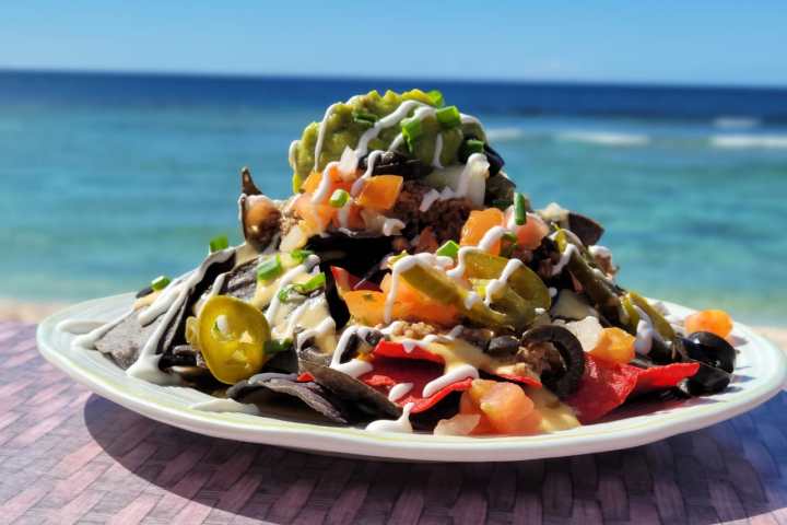 a plate of food on a table